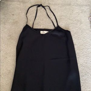 Hollister black halter tank top
